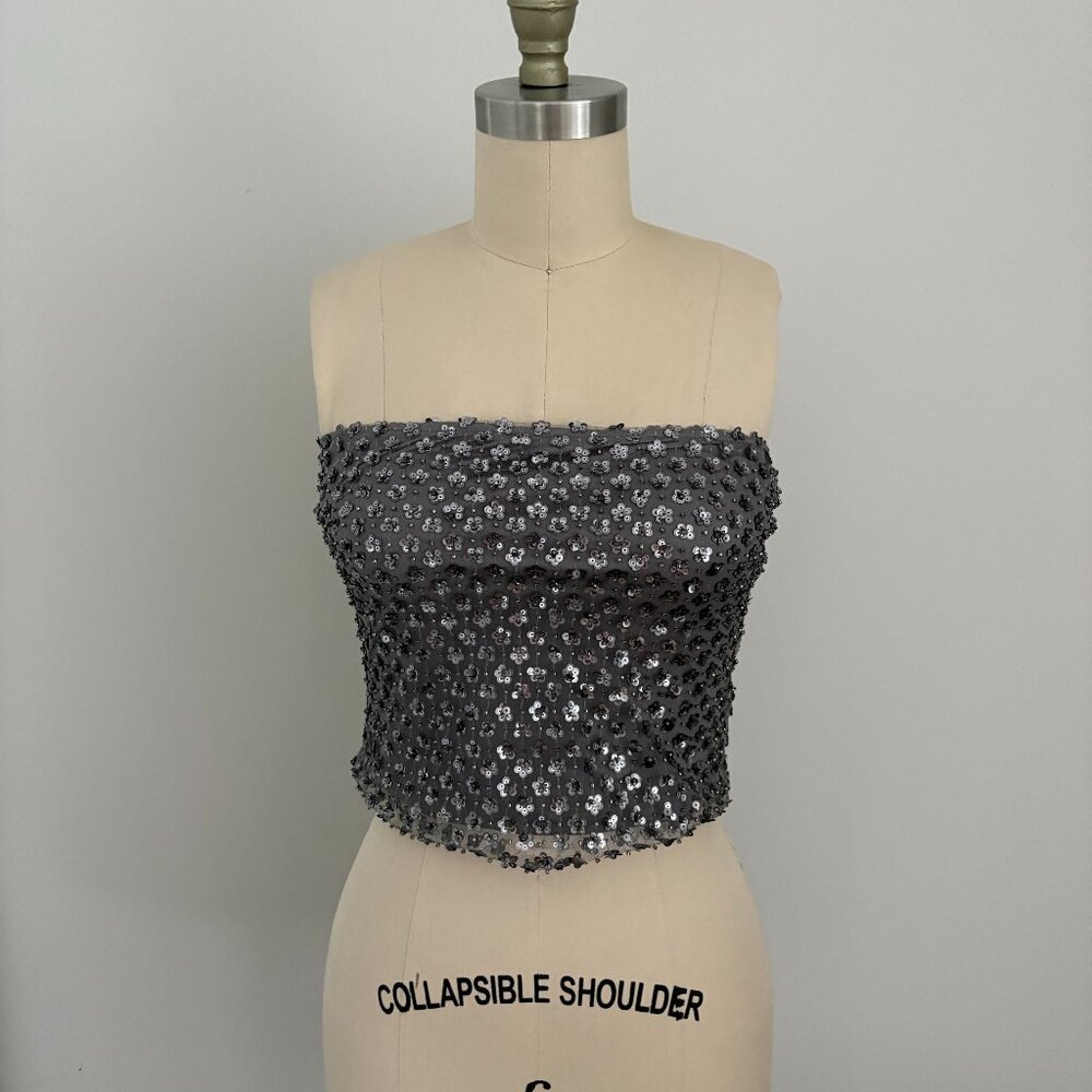 Urban Outfitters Women's UO Eden Sequin Tube Top Party Chic Sz Small NWT